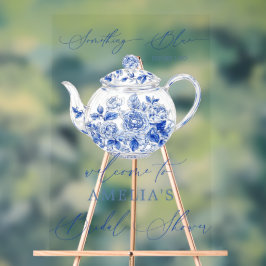 Señal Acrílica Cartel de bienvenida de Despedida de Soltera Flora