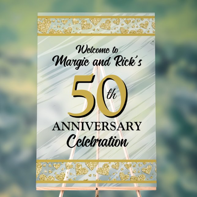 Señal Acrílica Cartel de bienvenida de Faux Golf, Purpurina de Fa (Neutral )