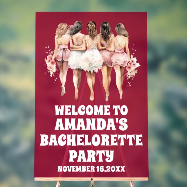 Señal Acrílica Cartel de bienvenida de la soltera acrílica escarp (Neutral )