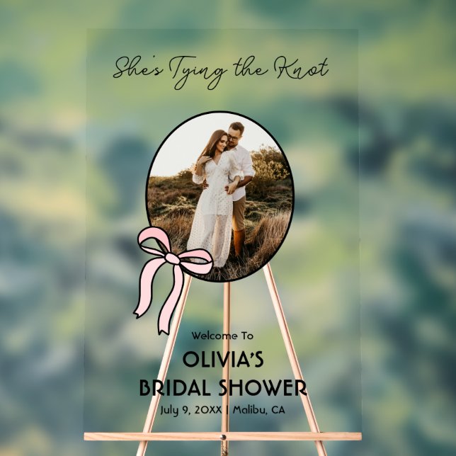 Señal Acrílica Cartel de bienvenida para despedida de soltera en  (Neutral )