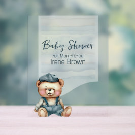 Señal Acrílica Casual Encantador Tema Baby Shower Rótulo acrílico