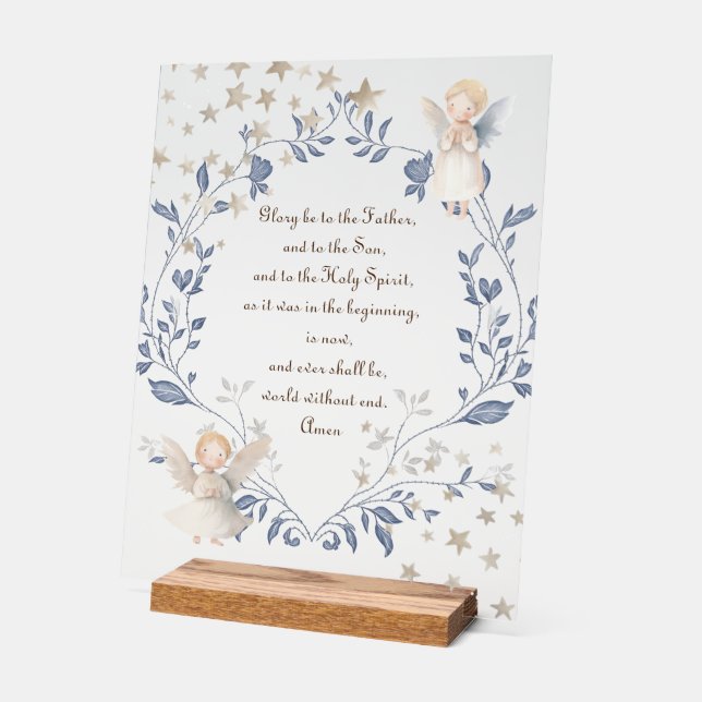 Señal Acrílica catholic prayer of praise (Ángulo)