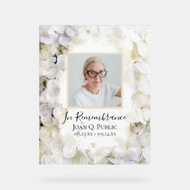 Señal Acrílica Celebración de la vida por las acuarelas de la hid