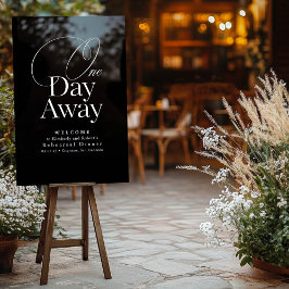 Señal Acrílica Cena de ensayo elegante bienvenida negro