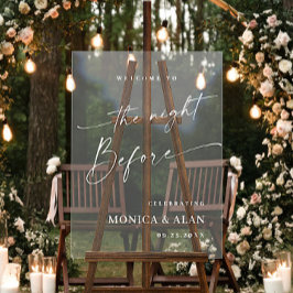 Señal Acrílica Cena elegante de estilo minimalista