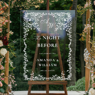 Señal Acrílica Cena elegante de estilo minimalista