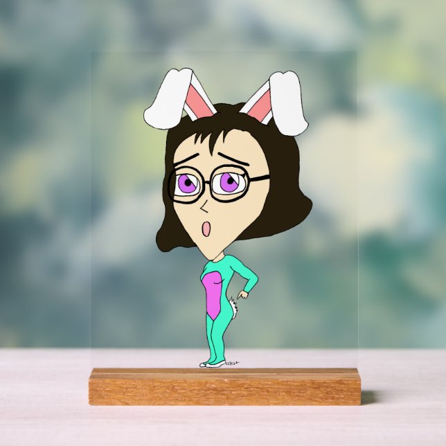Señal Acrílica chibi bunnygirl (Neutral )