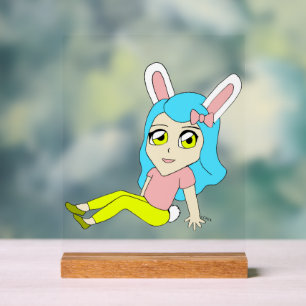 Señal Acrílica chibi bunnygirl