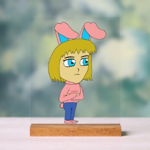 Señal Acrílica chibi conejita