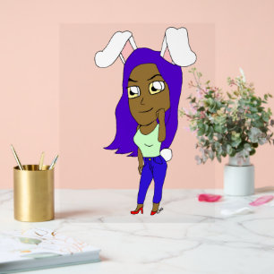 Señal Acrílica Chibi conejita