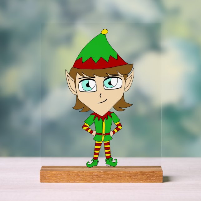 Señal Acrílica chibi elf (Neutral )