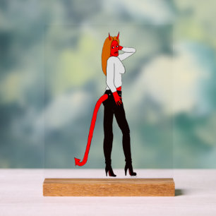 Señal Acrílica chica diablo    