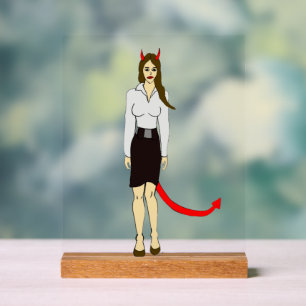 Señal Acrílica chica diablo