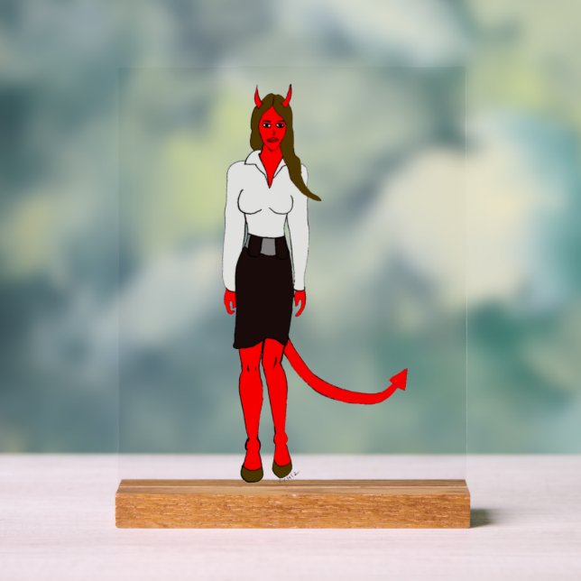 Señal Acrílica chica diablo (Neutral )