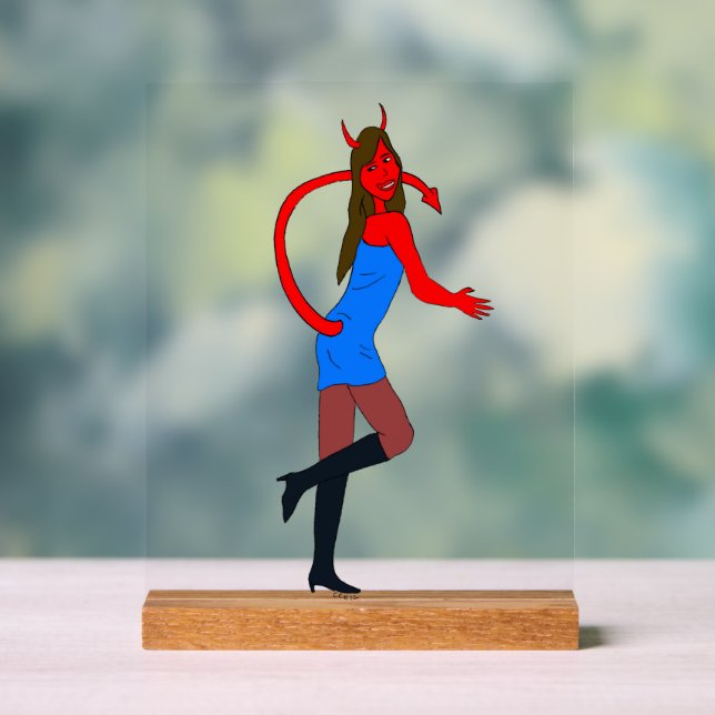 Señal Acrílica chica diablo (Neutral )