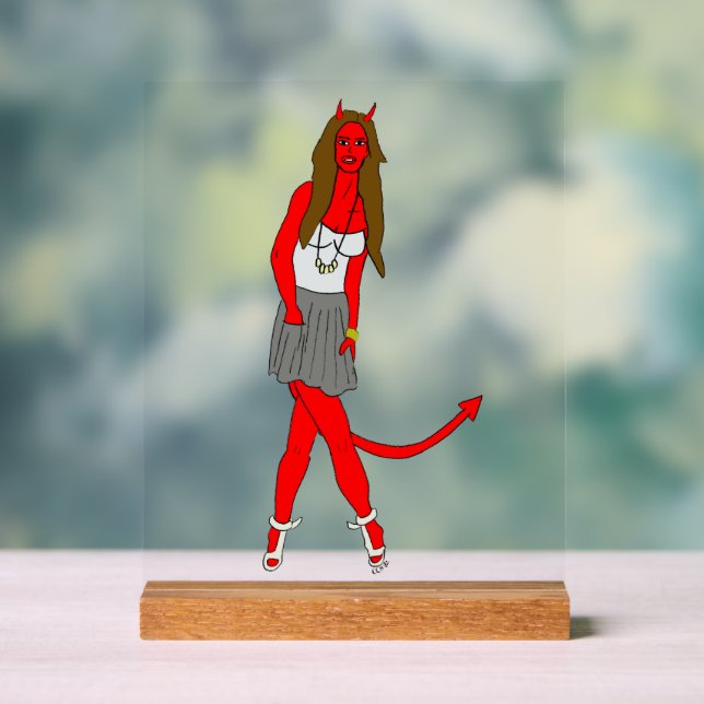 Señal Acrílica chica diablo (Neutral )
