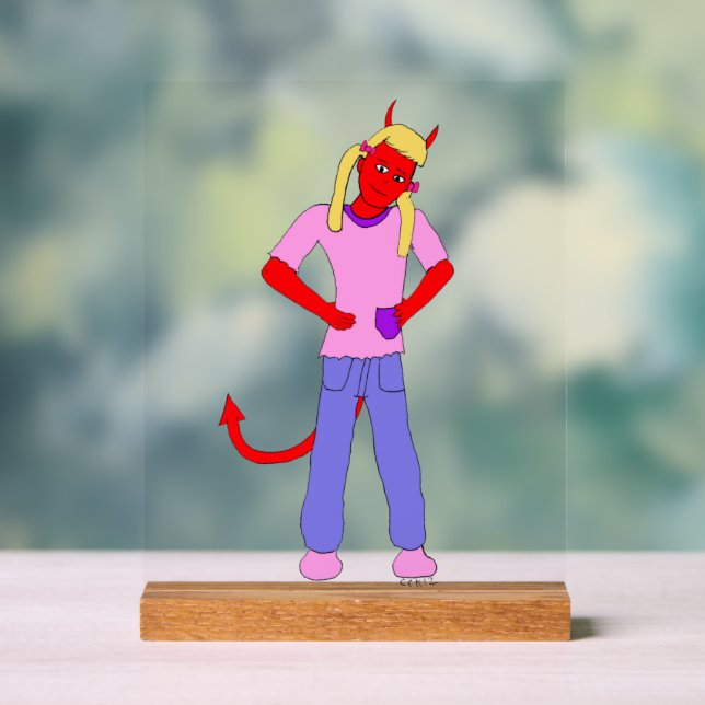 Señal Acrílica chica diablo (Neutral )