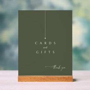 Señal Acrílica ChicBodas simples Regalos Moss Green ID1046