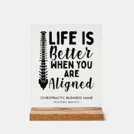 Señal Acrílica Chiropractic Business Name Chiropractor Office