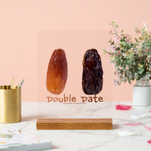 Señal Acrílica Chrivele divertido de dos citas de SlipperyJoe