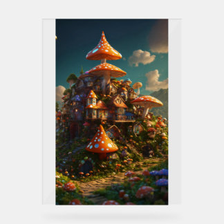 Señal Acrílica Ciberleón: Cabeza Geométrica Futurista