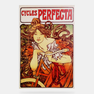 Señal Acrílica Ciclos Perfecta de Alphonse Mucha