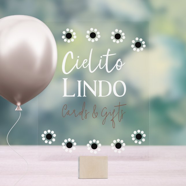 Señal Acrílica Cielito Lindo Talavera Fiesta mexicana Baby Shower (Subido por el creador)