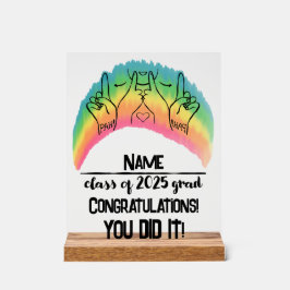 Señal Acrílica Clase 2025 Grad - PAH!