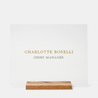 Clásico minimalista profesional color oro