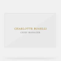 Clásico minimalista profesional color oro