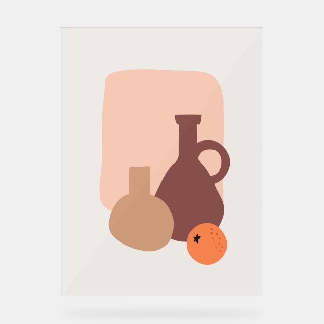 Señal Acrílica Clay Jars y Naranja (Anverso)