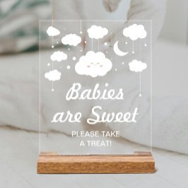 Señal Acrílica Cloud Baby Shower Favor