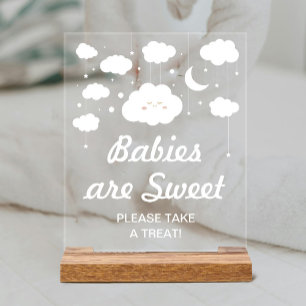 Señal Acrílica Cloud Baby Shower Favor