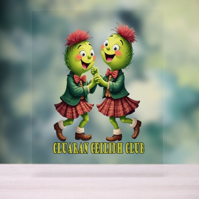 Señal Acrílica Cluaran Ceilidh Club Scottish Thistles Wearing (Neutral )