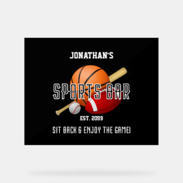 Señal Acrílica Club Deportivo de Baloncesto de Fútbol