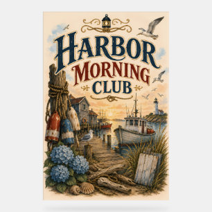Señal Acrílica Club Matutino del Puerto Faro Costero