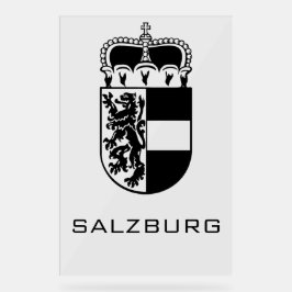 Señal Acrílica Coat of Arms of Salzburg Monochrome Fine Art