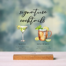 Cócteles de firma Martini Moscow Mule para boda