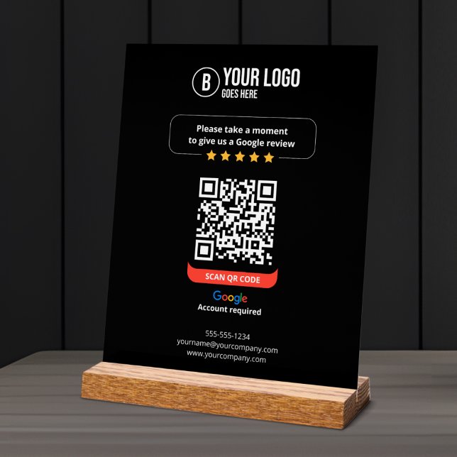 Señal Acrílica Código QR de Reseñas de Google Califica mi Negocio (Subido por el creador)