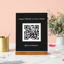 Código QR de reserva de carbón para esteticistas
