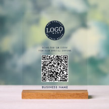 Código QR del sitio web y logotipo comercial senci
