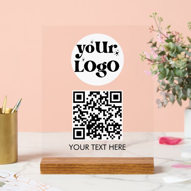Señal Acrílica Código QR - Escaneo de logotipos comerciales (Subido por el creador)