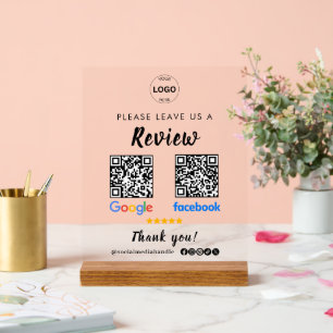 Señal Acrílica Código Qr Google revisa el análisis de negocios de
