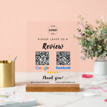 Código Qr Google revisa Facebook Business Review P
