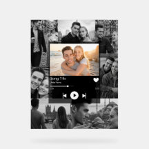 Colage de fotos de pareja con música de nuestra ca