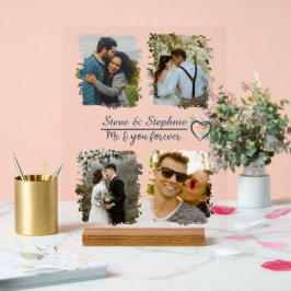 Señal Acrílica Colage de fotos de pareja personalizado con cualqu