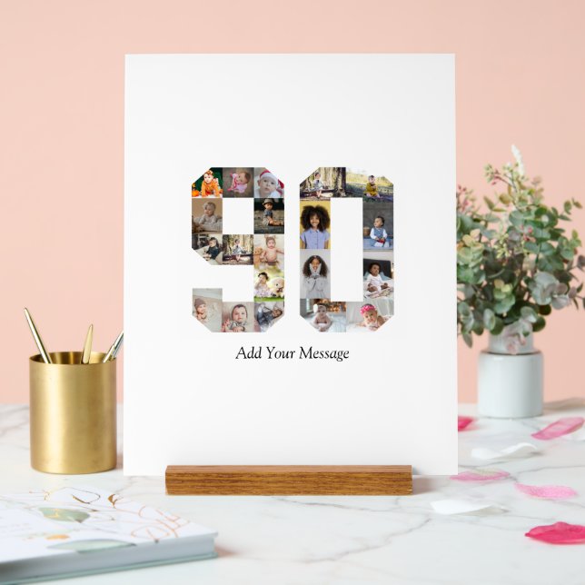 Señal Acrílica Colaje de fotos número 90 (Boda)