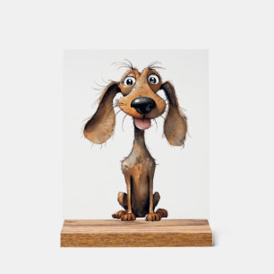 Señal Acrílica Colección de arte de raza de perro de dibujos anim