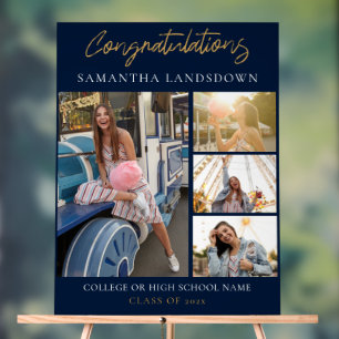 Señal Acrílica Collage de fotos de graduación 2024