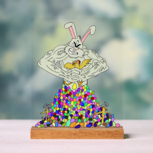 Señal Acrílica Cómo el conejo de Pascua obtiene sus huevos